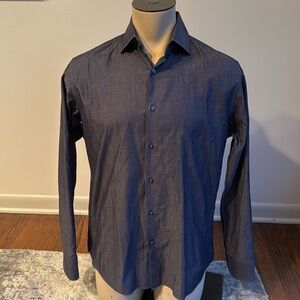 Boss Hugo Boss Men’s 16 Button Down Dress Shirt Long Sleeve